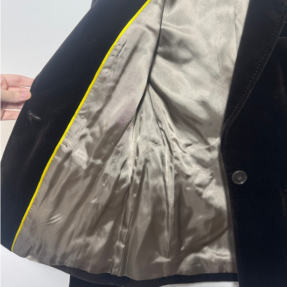 J.Crew Blazer Women Size 0 Brown Velvet Preppy Old Money Clean Girl Career Work - Picture 5 of 7